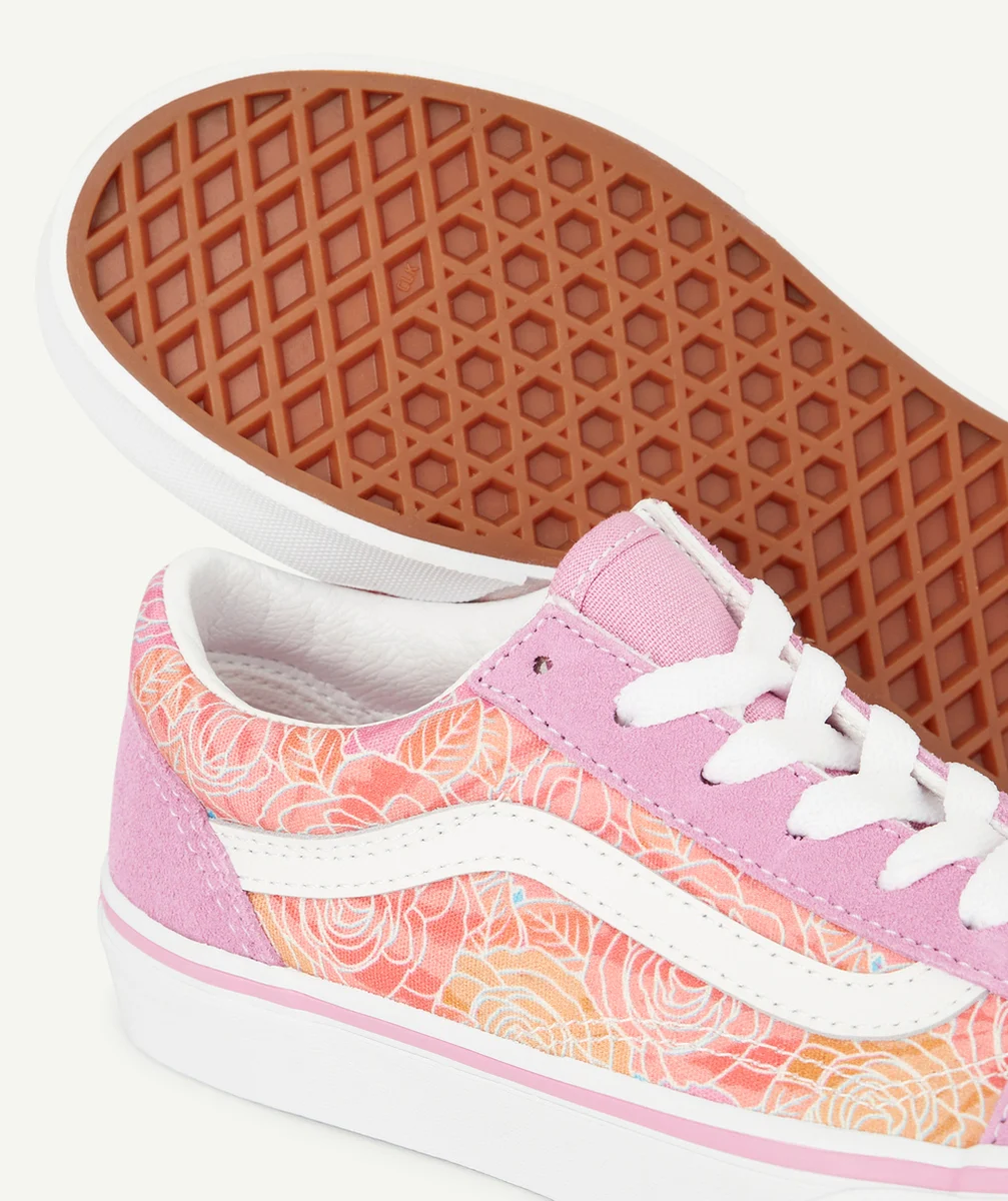 VANSBASKETS FILLE ROSE CAMO FLEURI OLD SKOOL