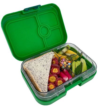 Yumbox Brotdose m. 4 Rum - Bento Panino - Bambus Green Shark
