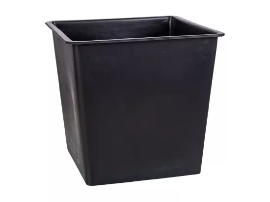 Cache-pot en rotin marron 28x28x40h