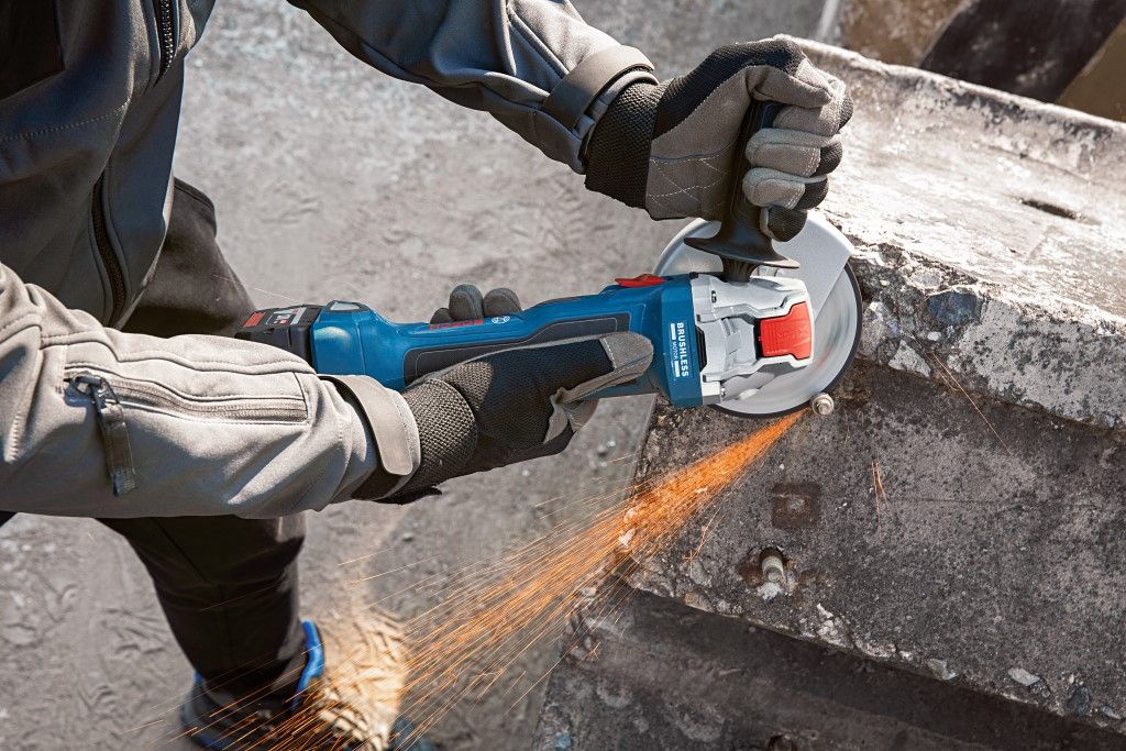 Bosch GWX 18V-7 Accu haakse haakse slijper set in L-Boxx - 06019H9105