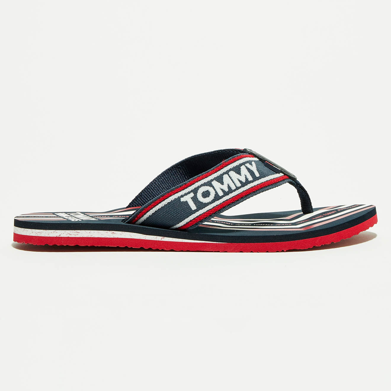 Tommy Jeans Tongs Pop Webbing Beach marine/rouge/blanc