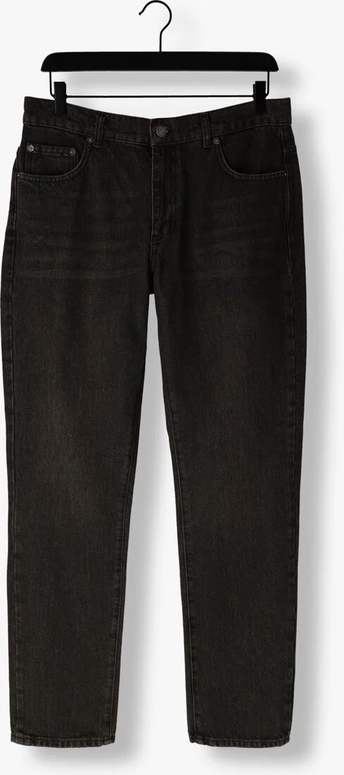 WOODBIRD zwarte woodbird straight leg jeans doc grow jeans