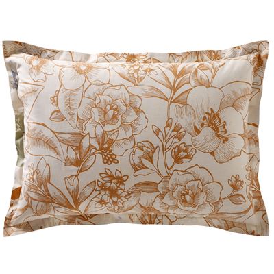 Linge de lit motif cercles à fleurs variées - BECQUET CRÉATION