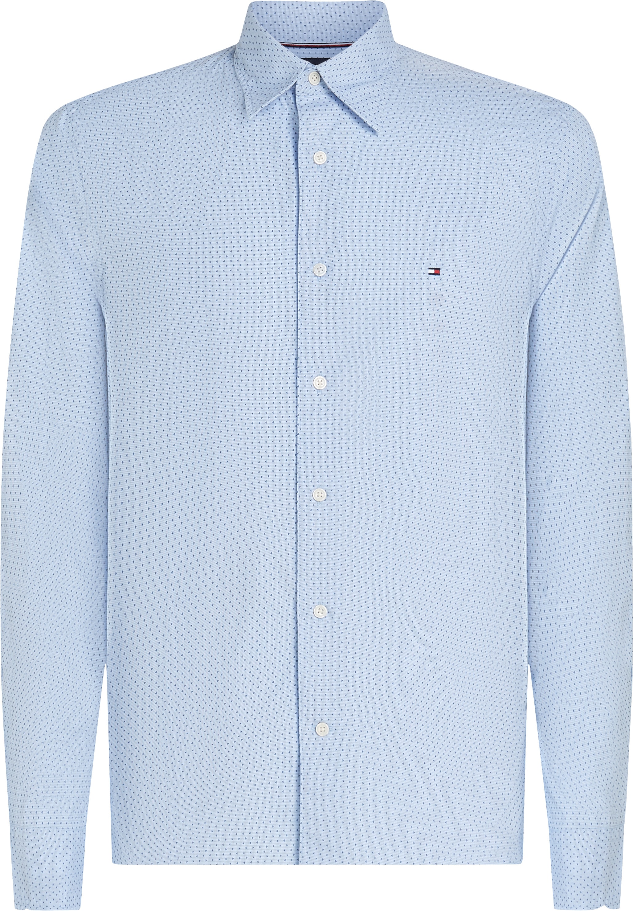Tommy Hilfiger Big & Tall Langarmhemd »BT-FLEX POPLIN MINI PNT RF SRT-B«, Grosse Grössen