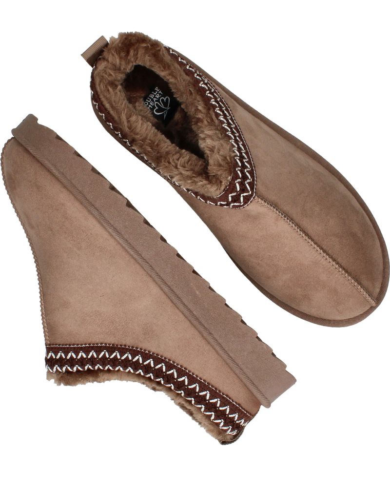 Belizia Pantoffels Taupe Dames