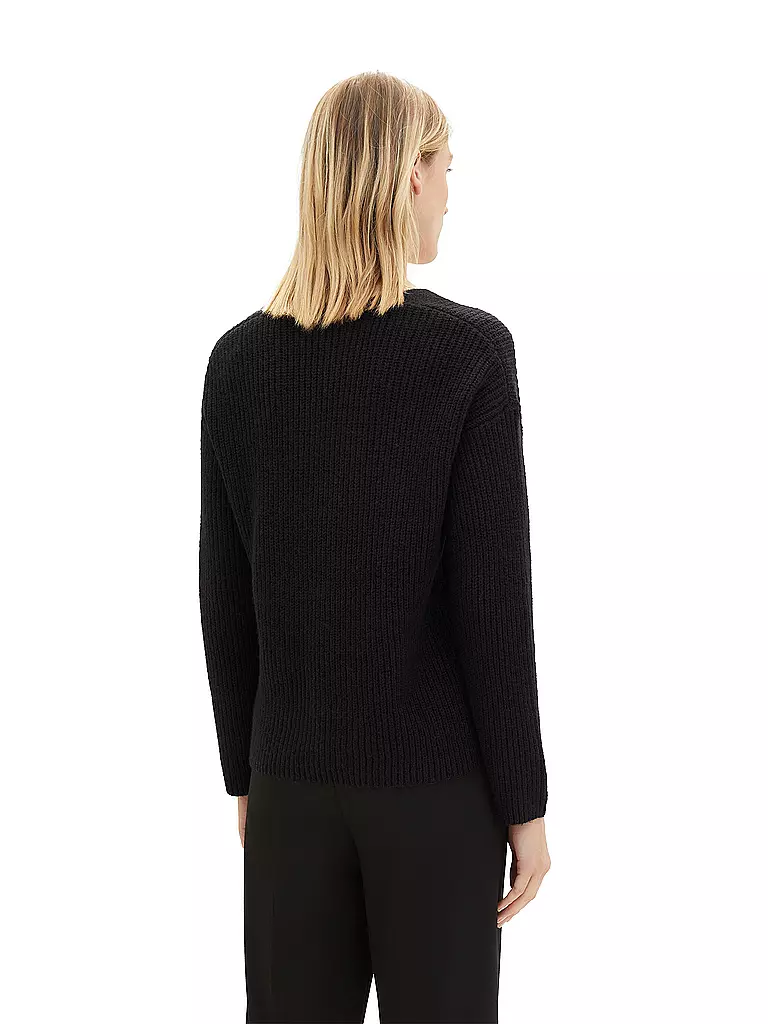 TOM TAILOR Pullover schwarz