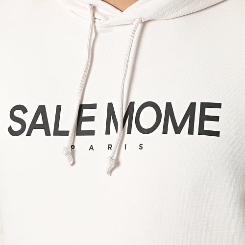 Sweat Capuche Lapin Beige Noir
