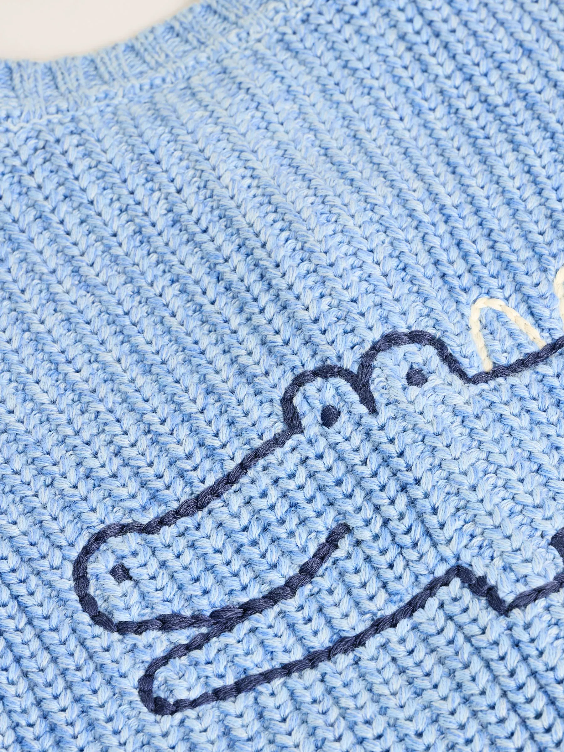Blauw met krokodillenprint - 100% katoenen vest (0mnd -2jr)