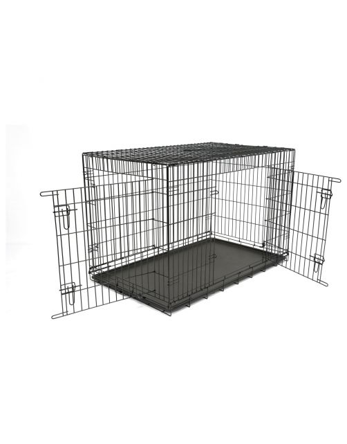 Adori Premium Bench 2-Deurs Zwart - Hondenbench