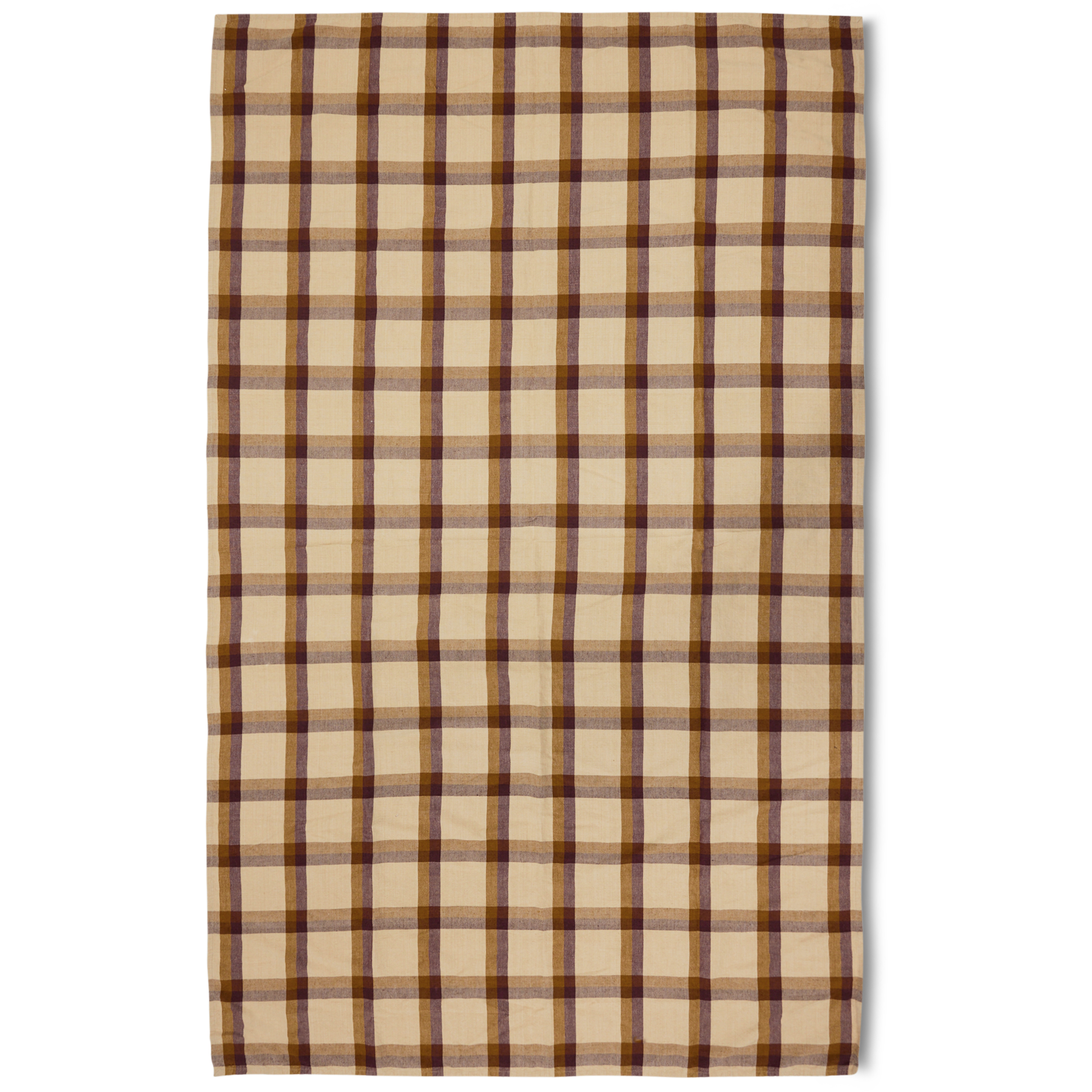 Tafelkleed Vida check cloth 140x220 cm chestnut/cream