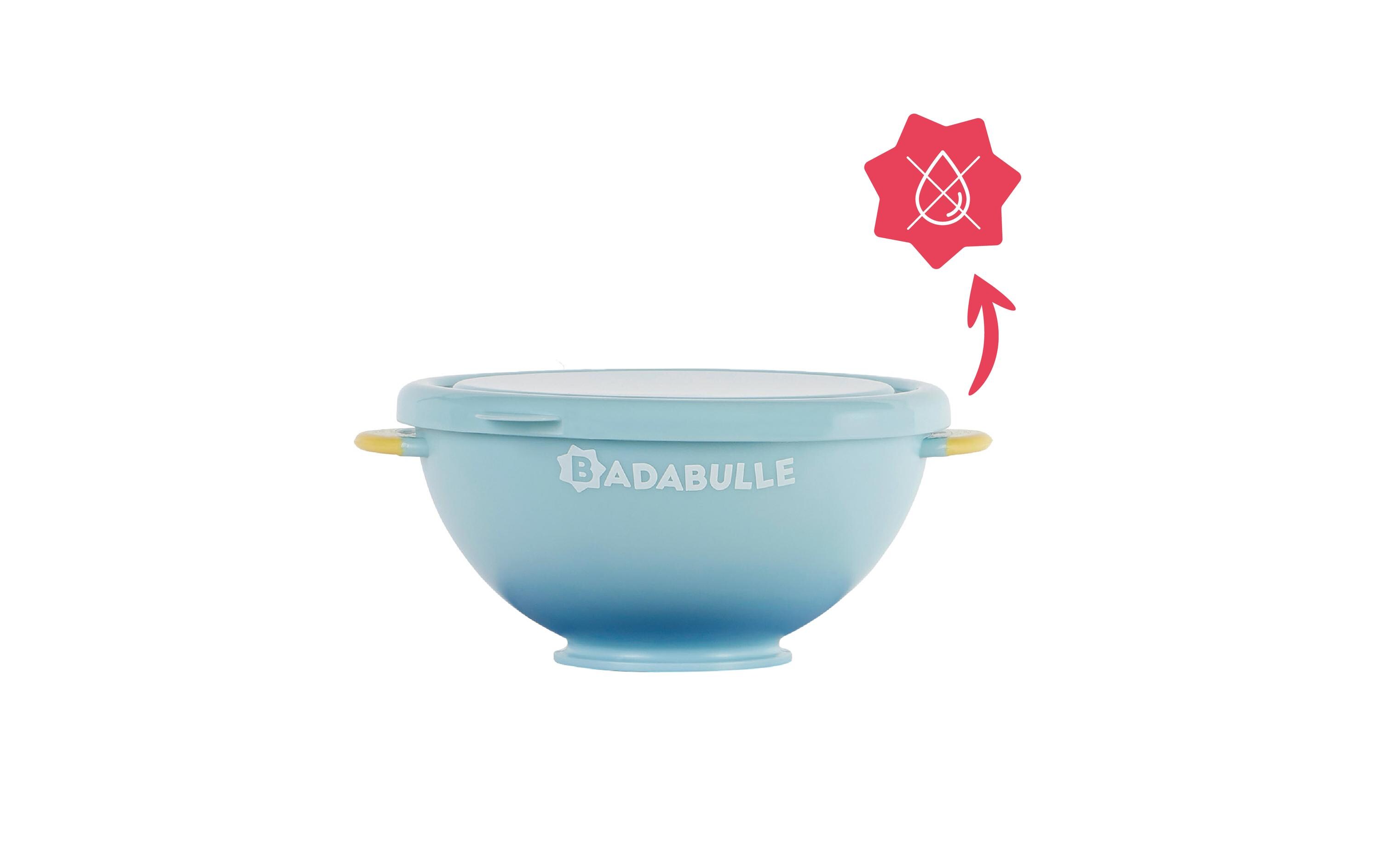 Kinderschüssel Saugnapf 3er-Set mit DeckelSet mit 3 Funcolors Bowls