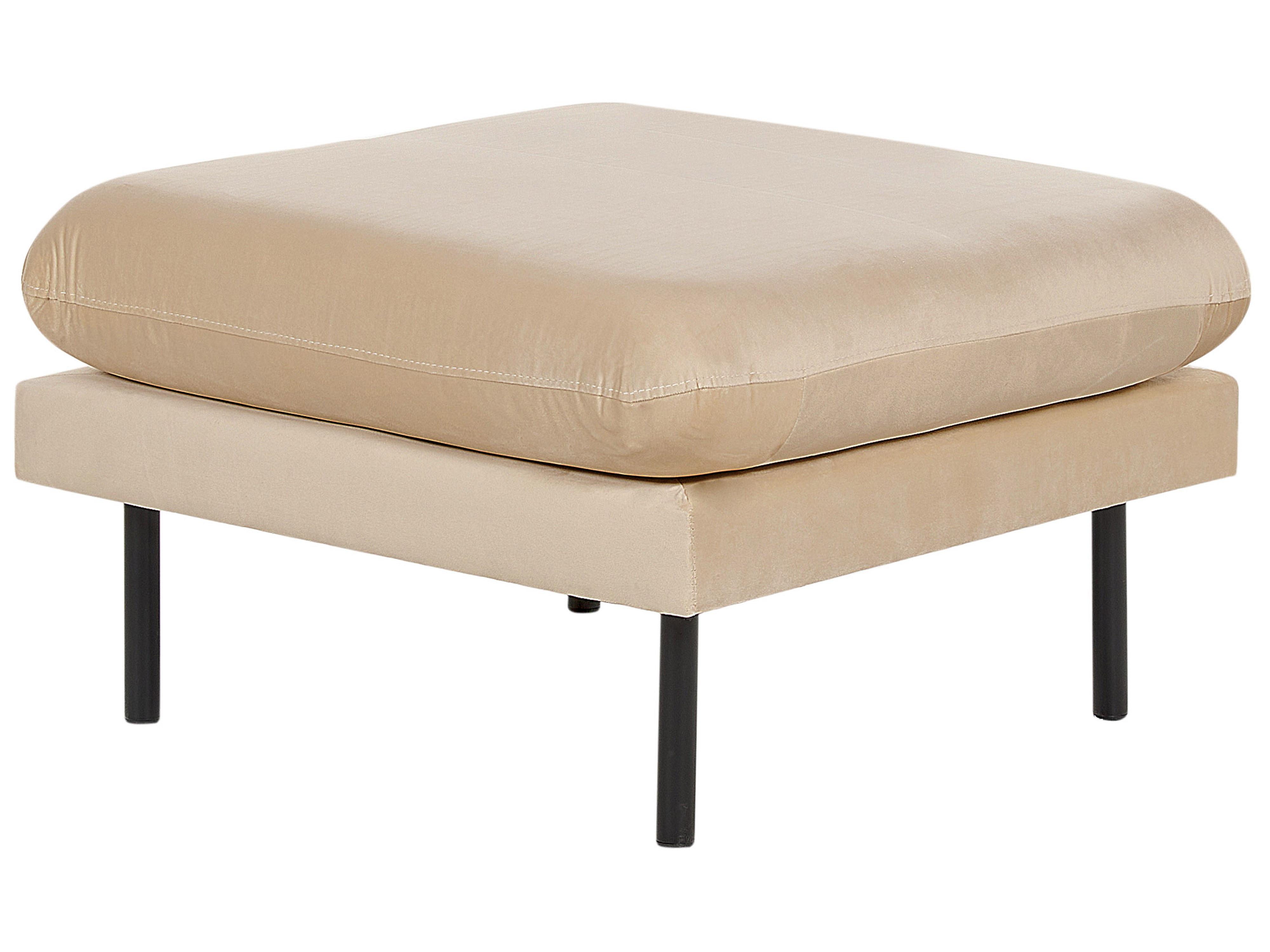 Bankenset 5-zits VINTERBRO Fluweel Beige met ottomaan