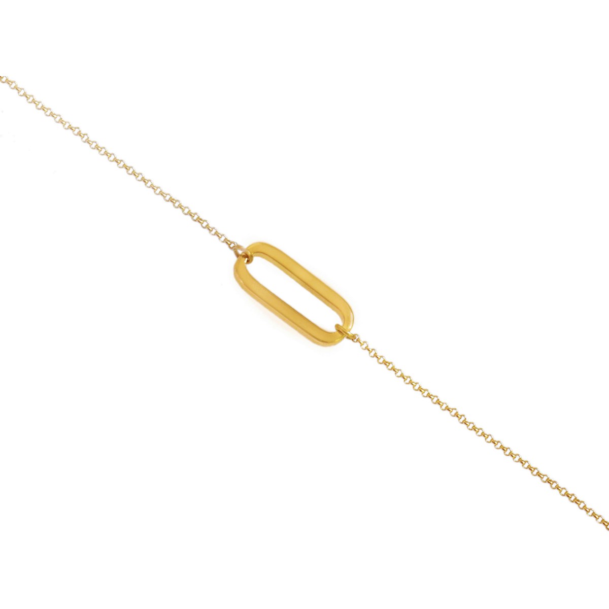Bracelet souple  fantaisie-Doré à l'or fin
