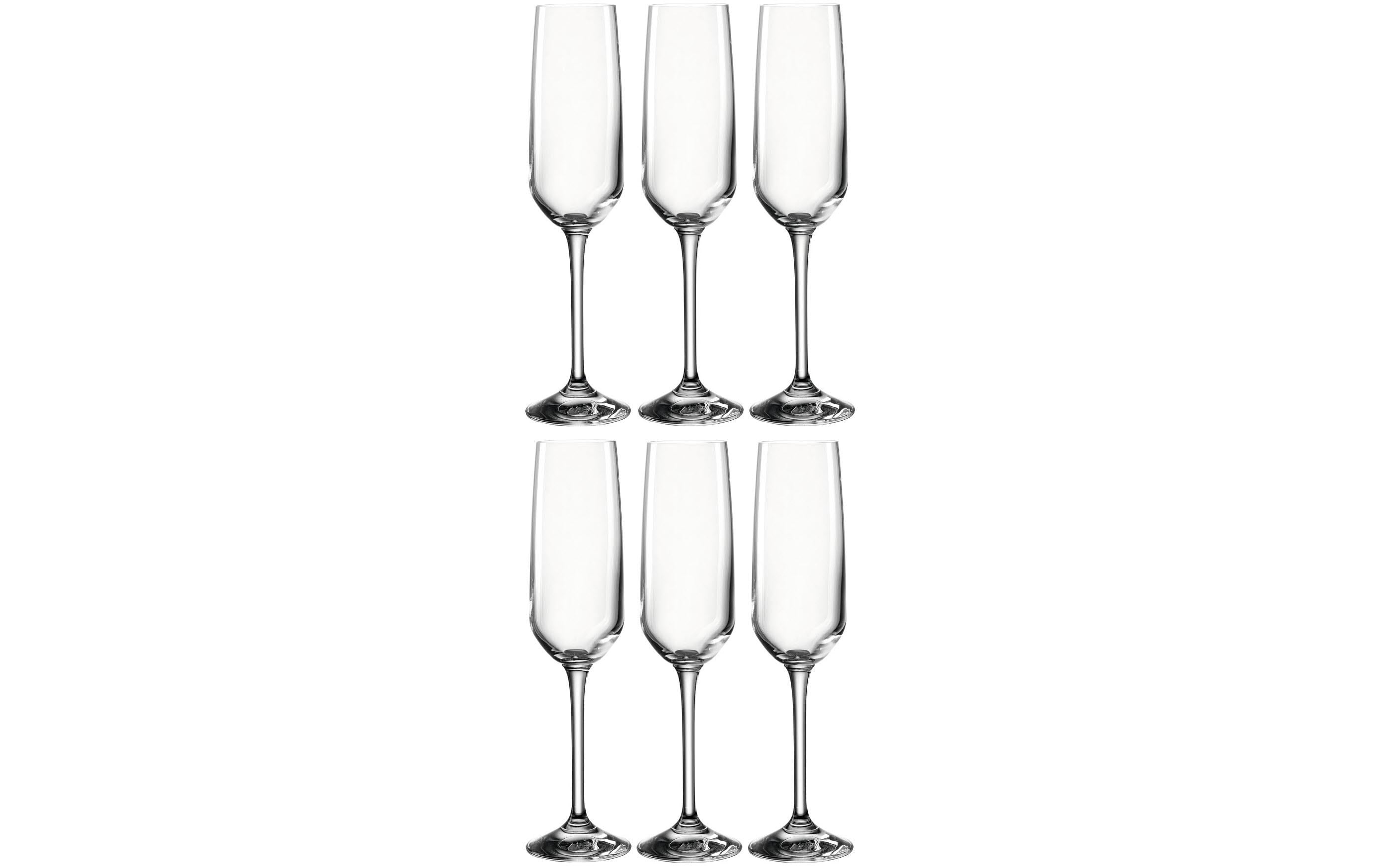 Champagnerglas Vivid 160 ml, 6 Stück, TransparentGläser geeignet für Champagner oder Schaumweine