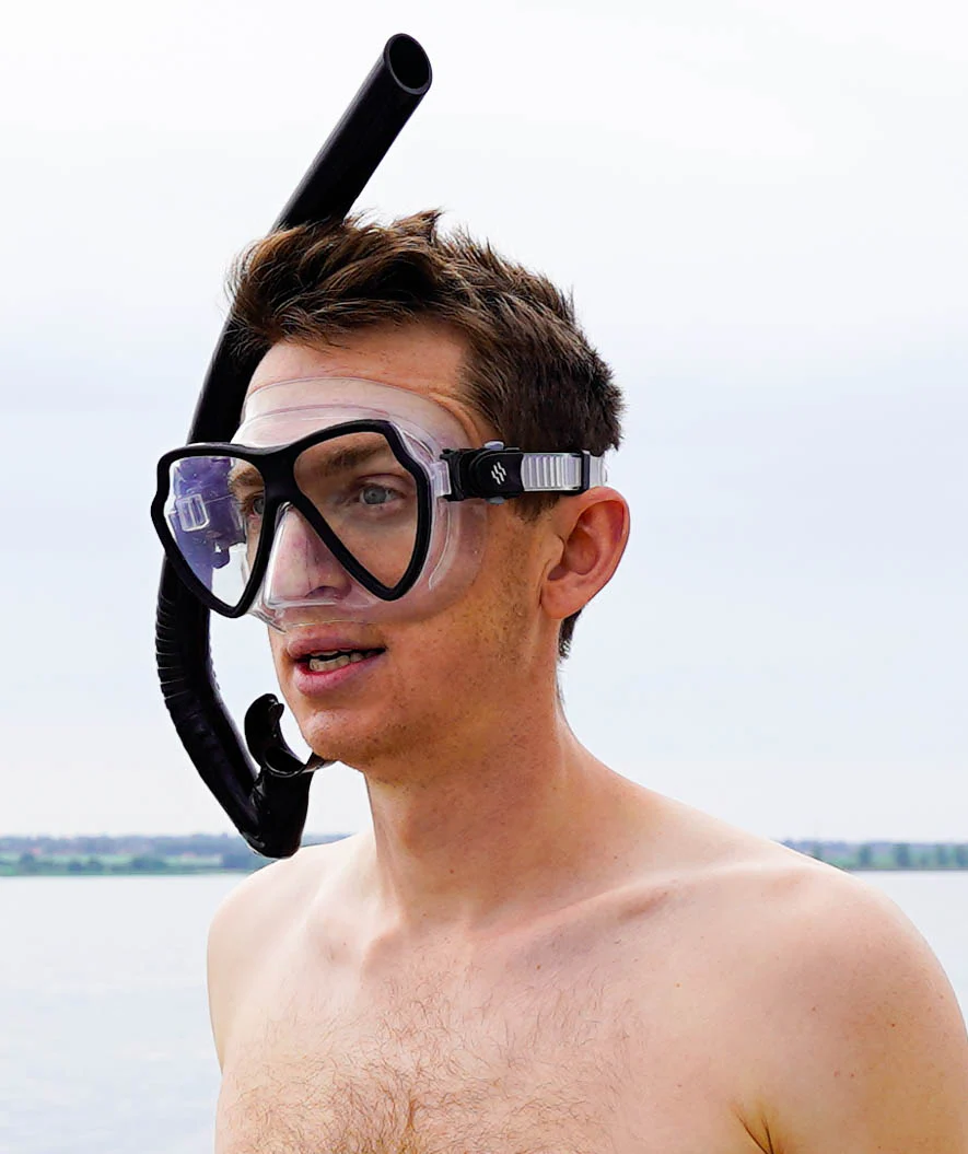 Watery Combo snorkelsæt til voksne (fra 15 år) - Itzel - Sort