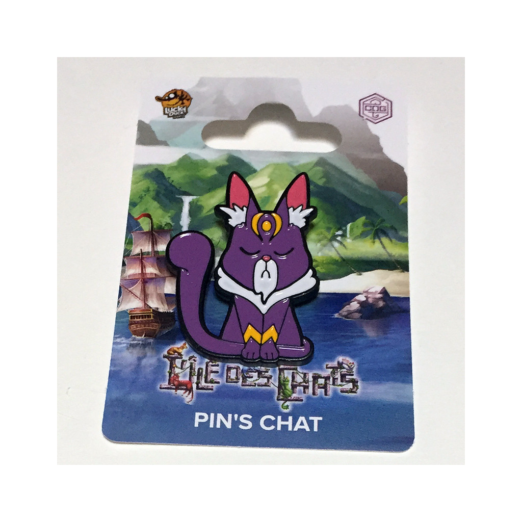 L'Île des Chats - Pin's violet