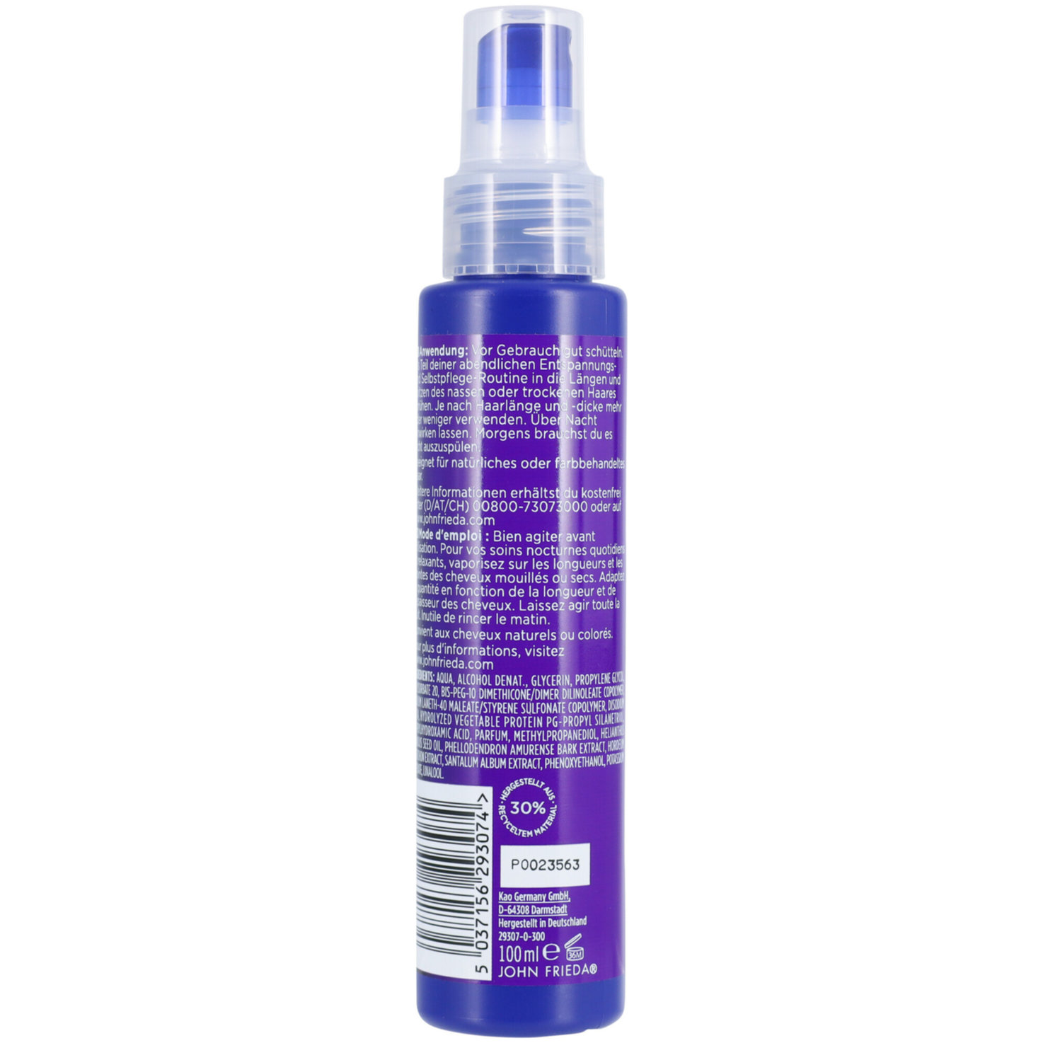 John Frieda Frizz Ease Wunder-Reparatur Nacht Wunder Feuchtigkeitsspray