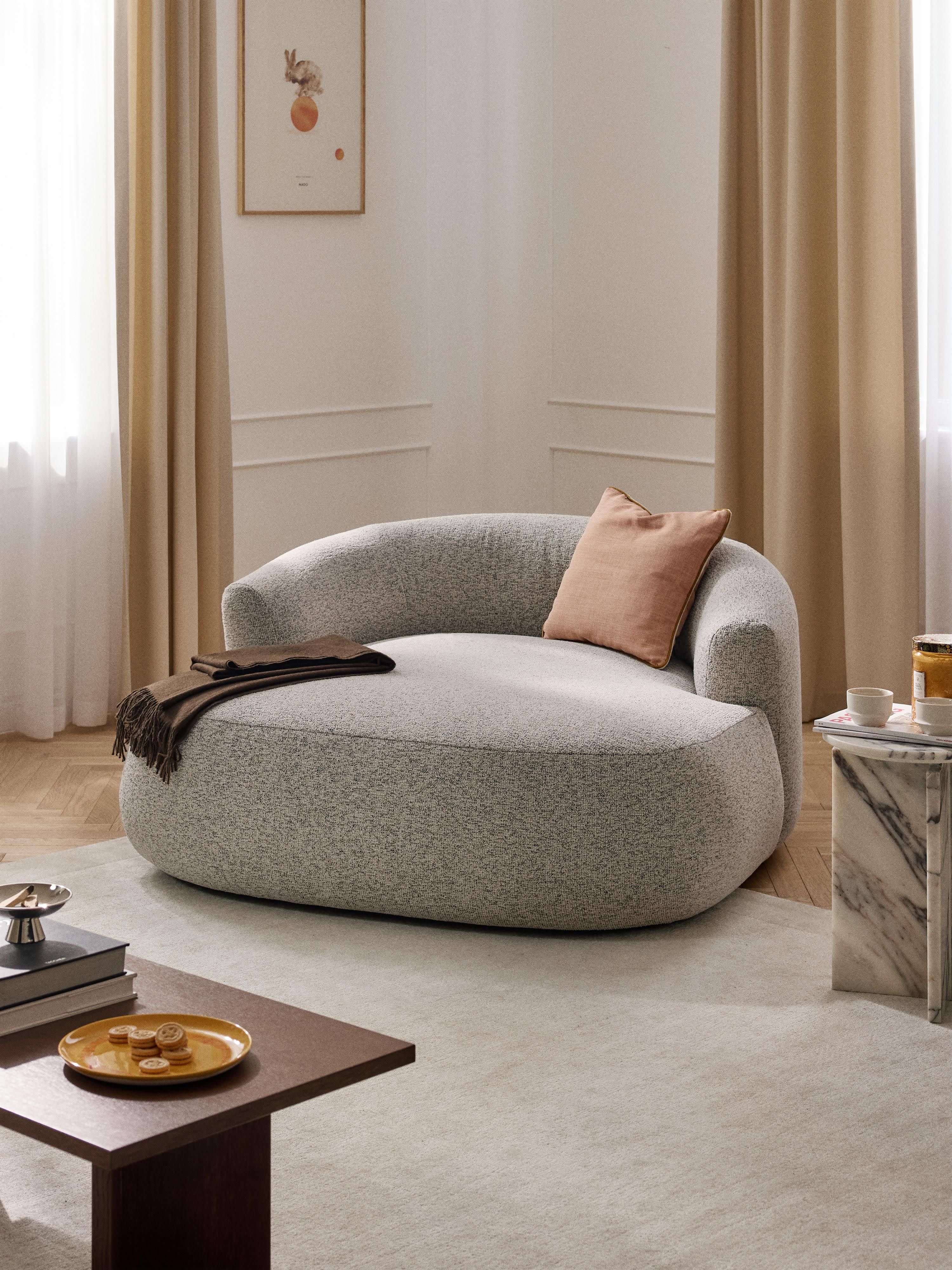 XL bouclé loungefauteuil Sofia