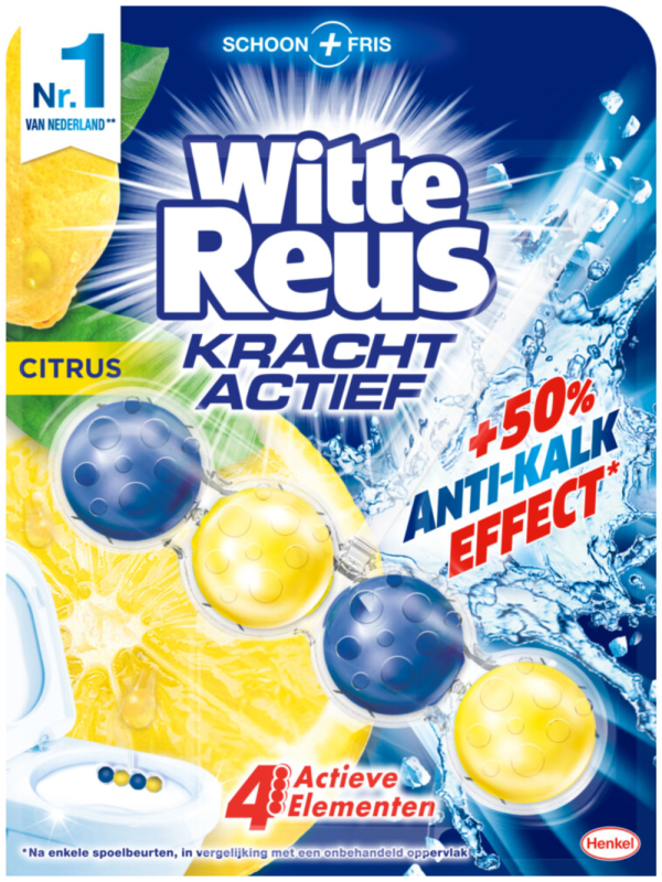 Witte Reus Toiletblok Kracht Actief Citrus 1 stuk