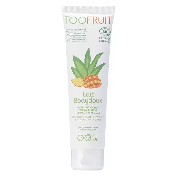 Loção Corporal Infantil Toofruit Bodydoux Hidratante Manga Aloe Vera Orgânica 150ml