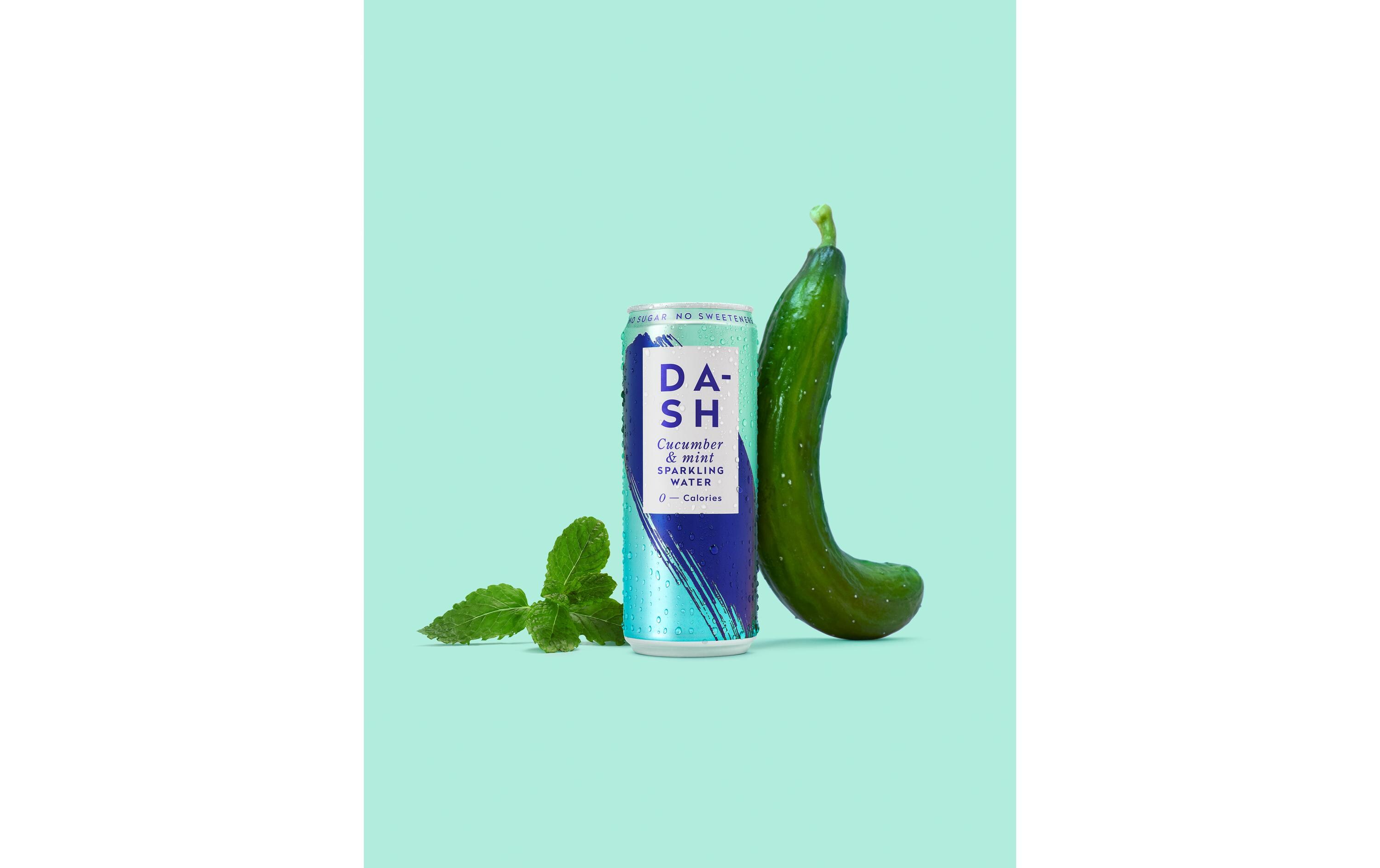 Soft-Drinks Sparkling Cucumber und Minze 12 x 0.33 lKohlensäurehaltiges Erfrischungsgetränk mit Gurkengeschmack