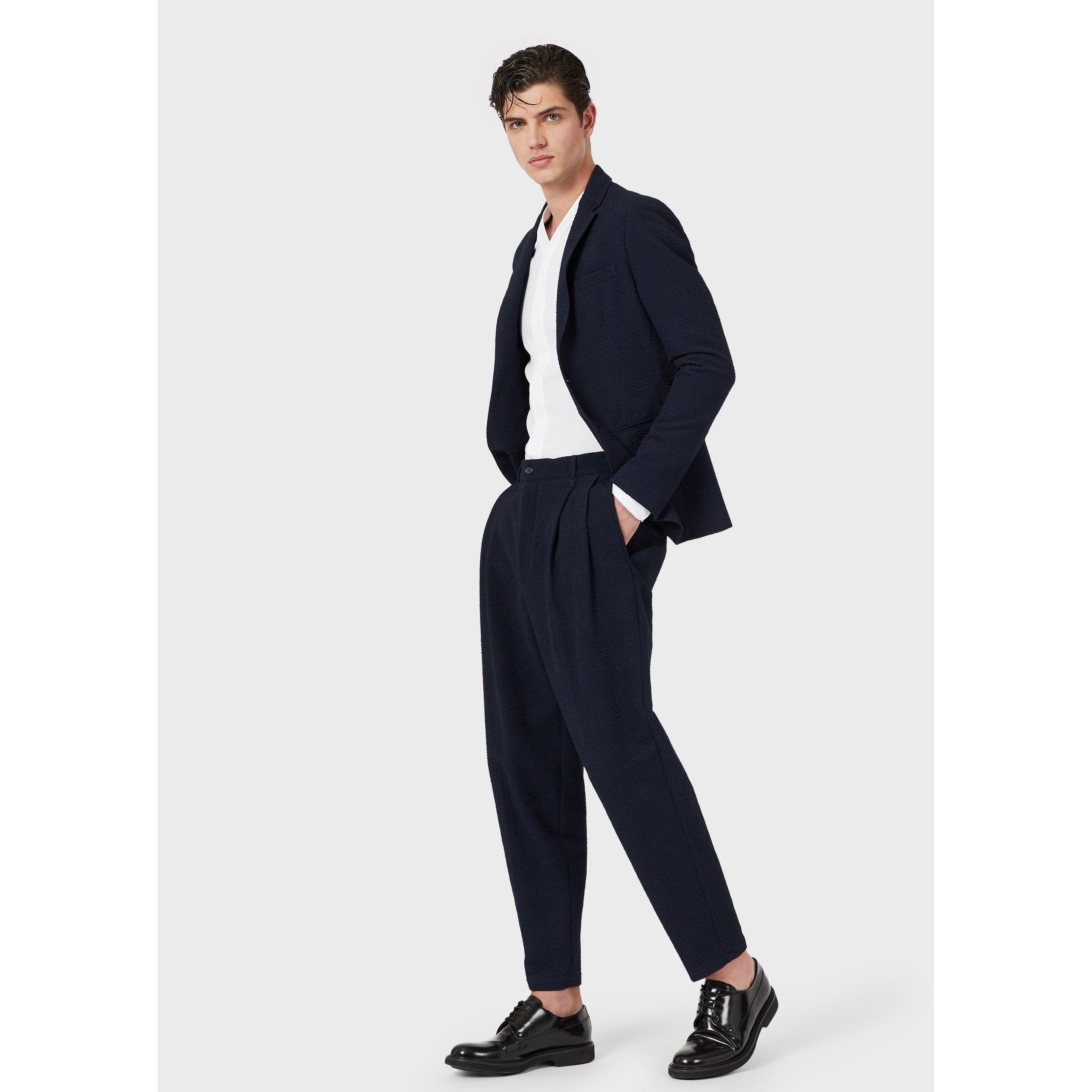 Emporio Armani V Neck Collarless Shirt
