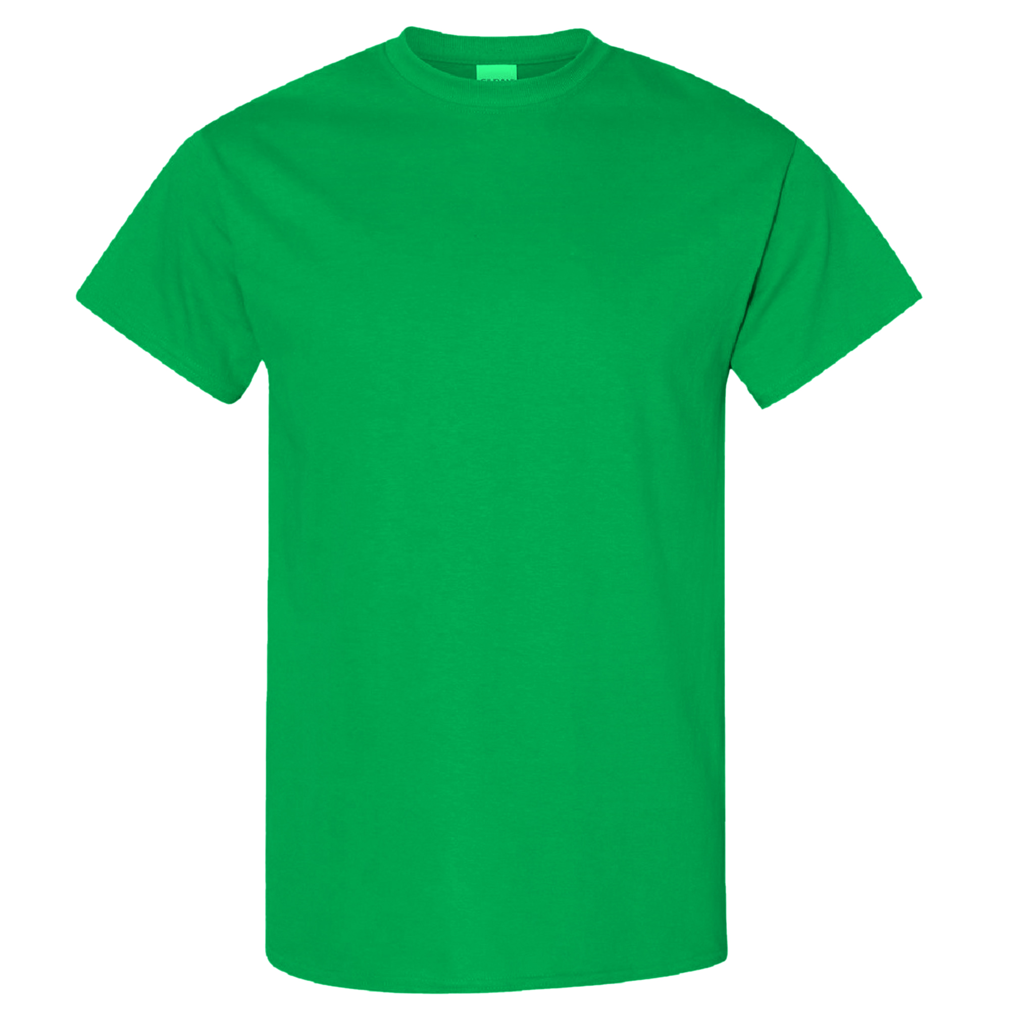 Camiseta básica de manga curta Gildan Heavy Cotton, 100% algodão grosso.