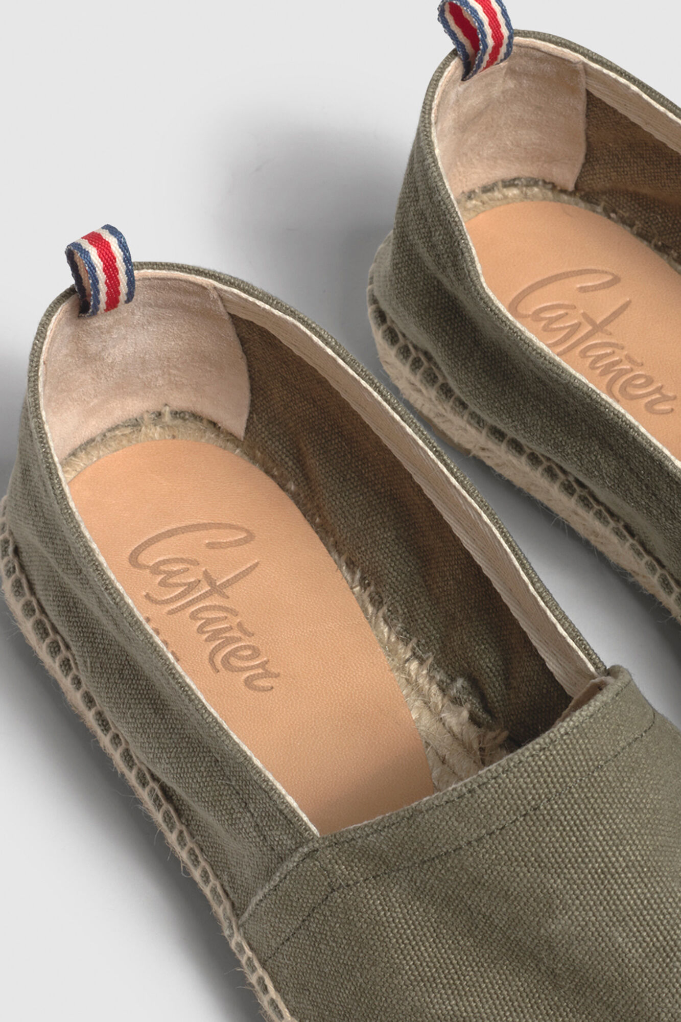 Espadrille rasteira de lona Pablo - Cáqui