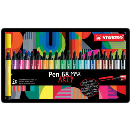 STABILO® ARTY Pen 68 MAX, 20er-Metalletui