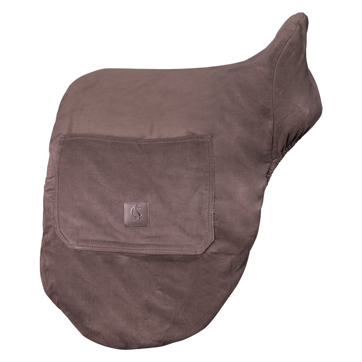 ESKADRON Classic Sports Sattelüberzug Cord  - deep taupe