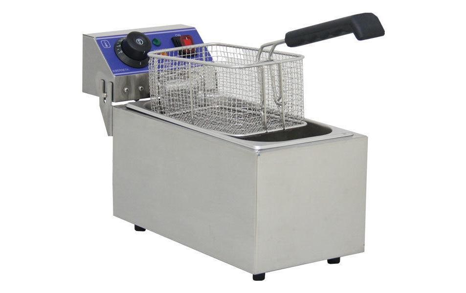 Gastronomie-Fritteuse<br>Mit 6 Liter brutto (3.5 Liter netto) Ölfüllmenge