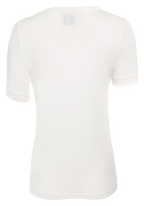 T-Shirt Manches Courtes Femme LeBram Ecusson Marshmallow / Blanc