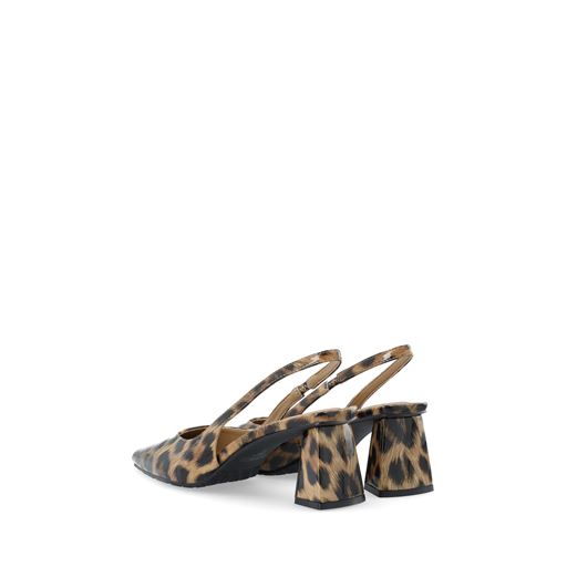 Bianco BIAMaralyn Slingback Højhælede Sko, Leo Print, 40