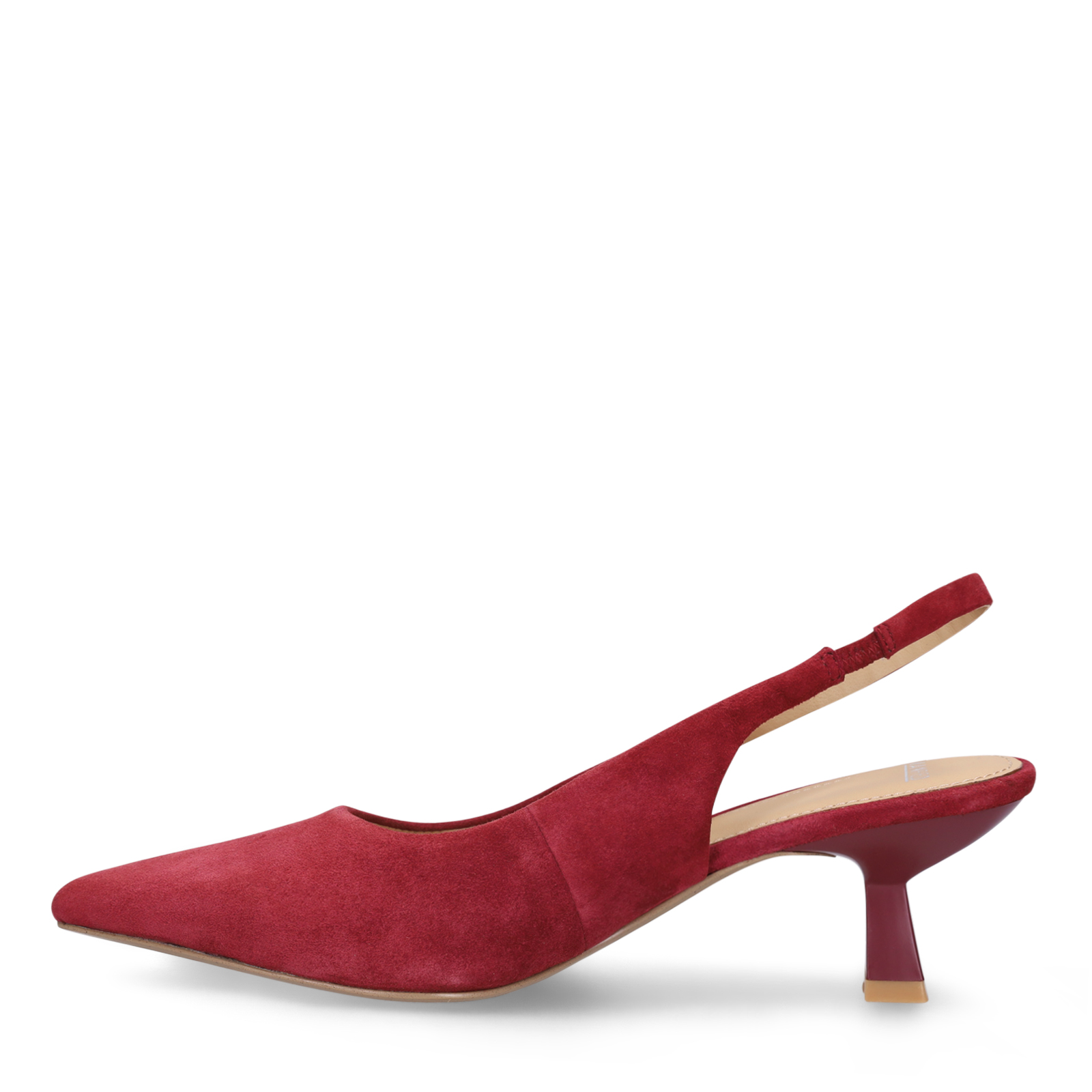 Burgundy suède slingbacks