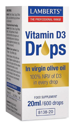 Lamberts Vitamine D3 Druppels 20ml