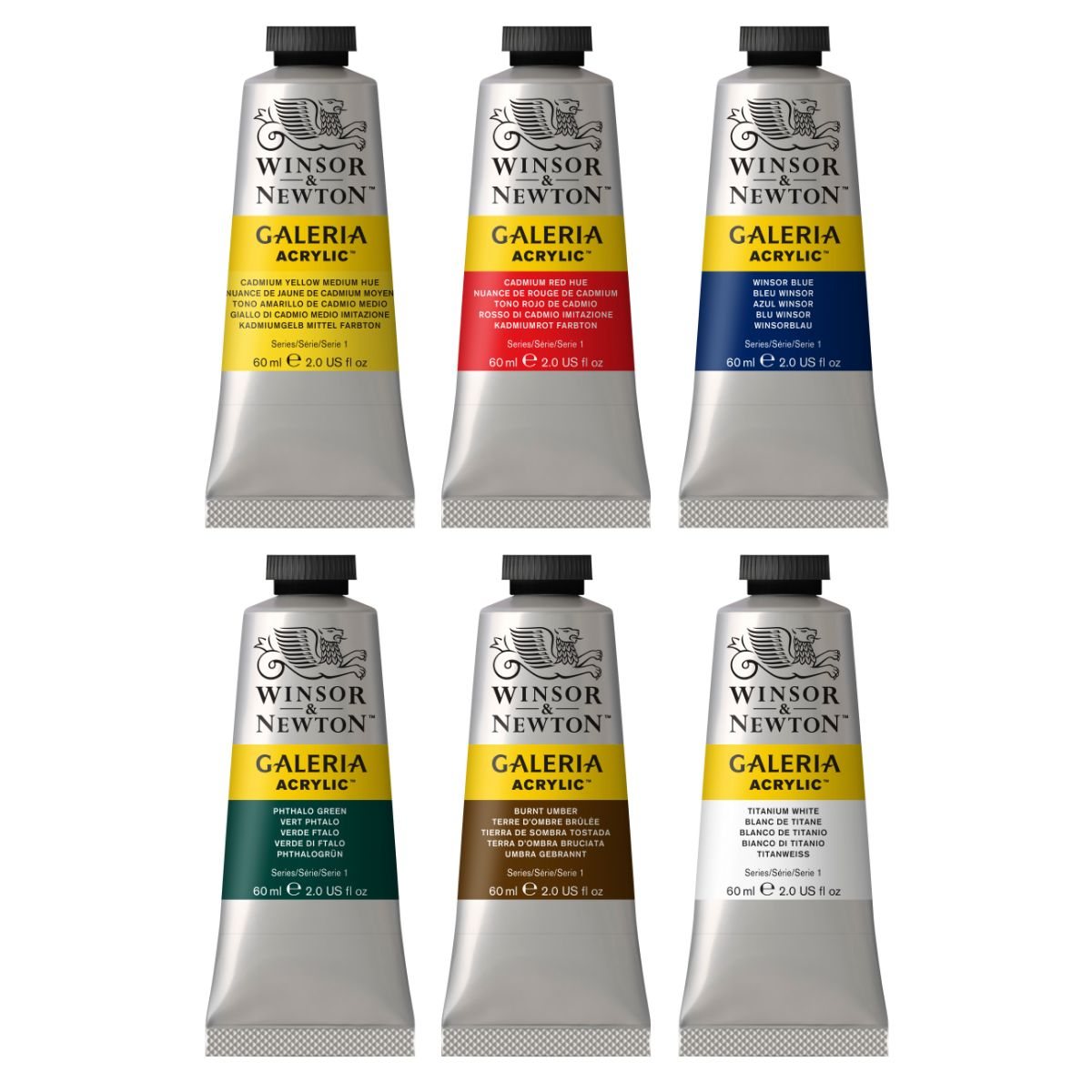 Winsor & Newton Galeria Acrylic Paint Set Of 6
