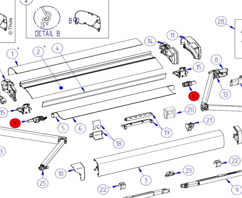LH RH Endcap RollTube6200
