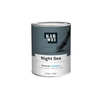 KARWEI binnenlak zijdeglans night sea 750 ml
