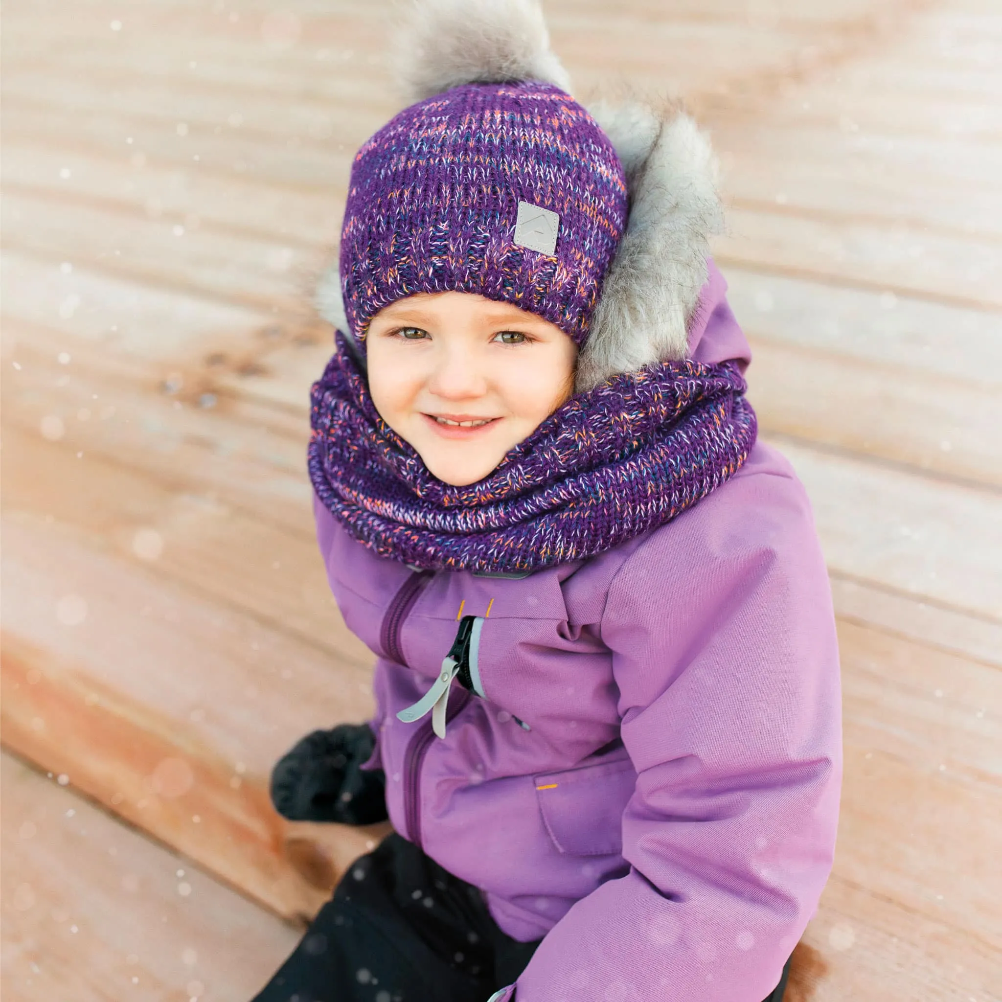 Perlimpinpin Foulard Tubulaire Pensee 2-12ans