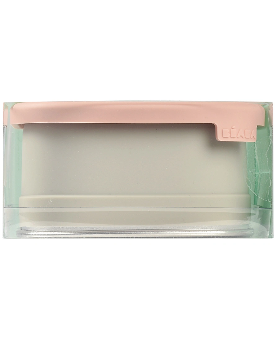 Edelstahl-Brotbox LUNCH mit Trenner in dusty pink