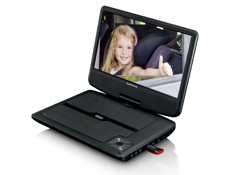 Draagbare DVD-speler, incl. koptelefoon