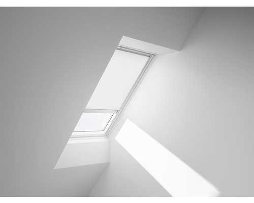 VELUX privacy rolgordijn, wit, op zonne-energie, aluminium frame, RSL C02 1028S