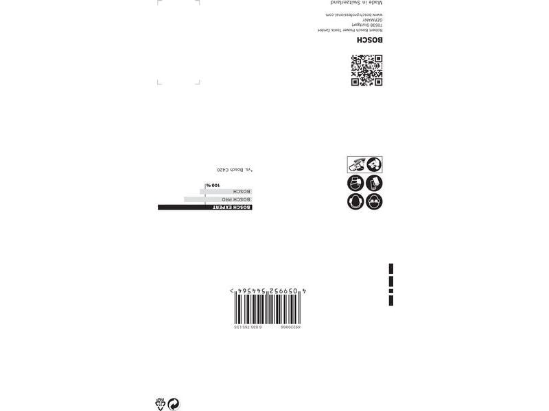 Bosch Professional Schleifpapier EXPERT C470, 100 x 150 mm, Schnelles Schleifen von Farbe und Holz