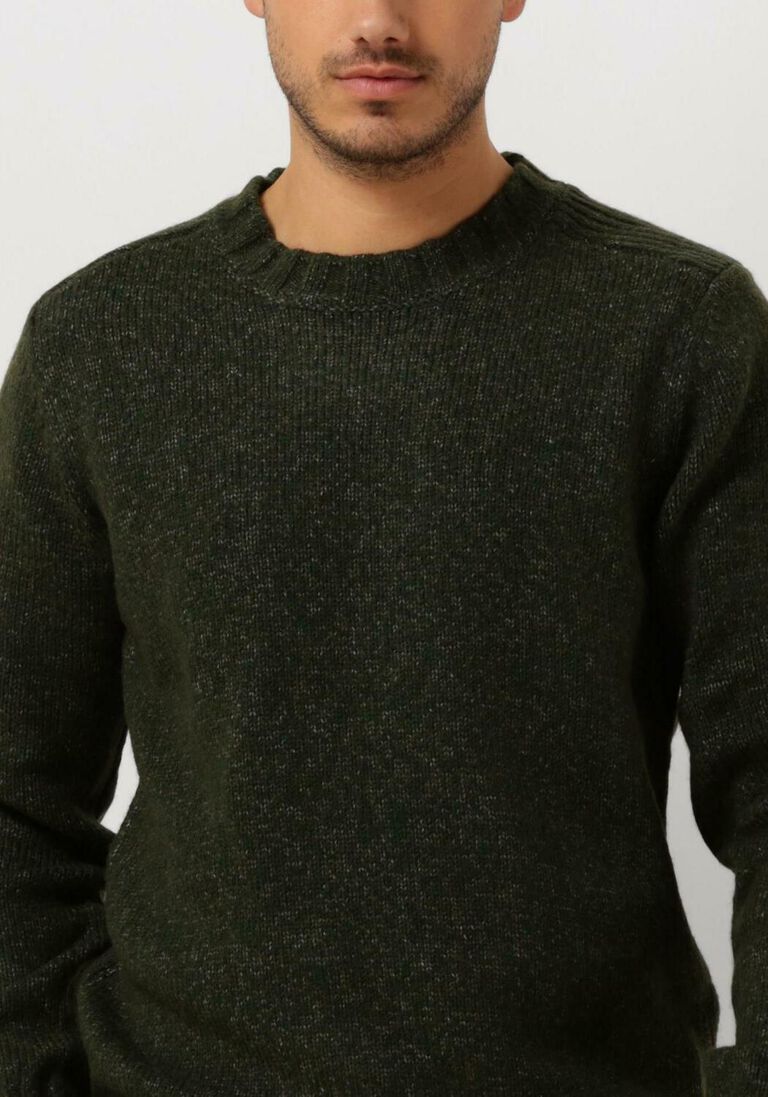 DSTREZZED donkergroene dstrezzed trui per crew neck