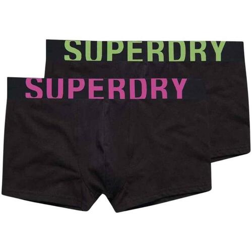 Superdry - TRUNK DUAL LOGO DOUBLE PACK Negro
