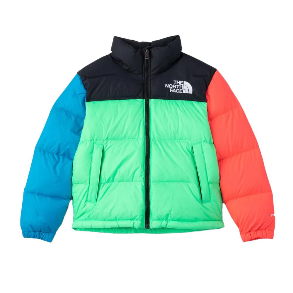The North Face Doudoune Noir/Rose/Vert Garçon The North Face 96 Nuptse