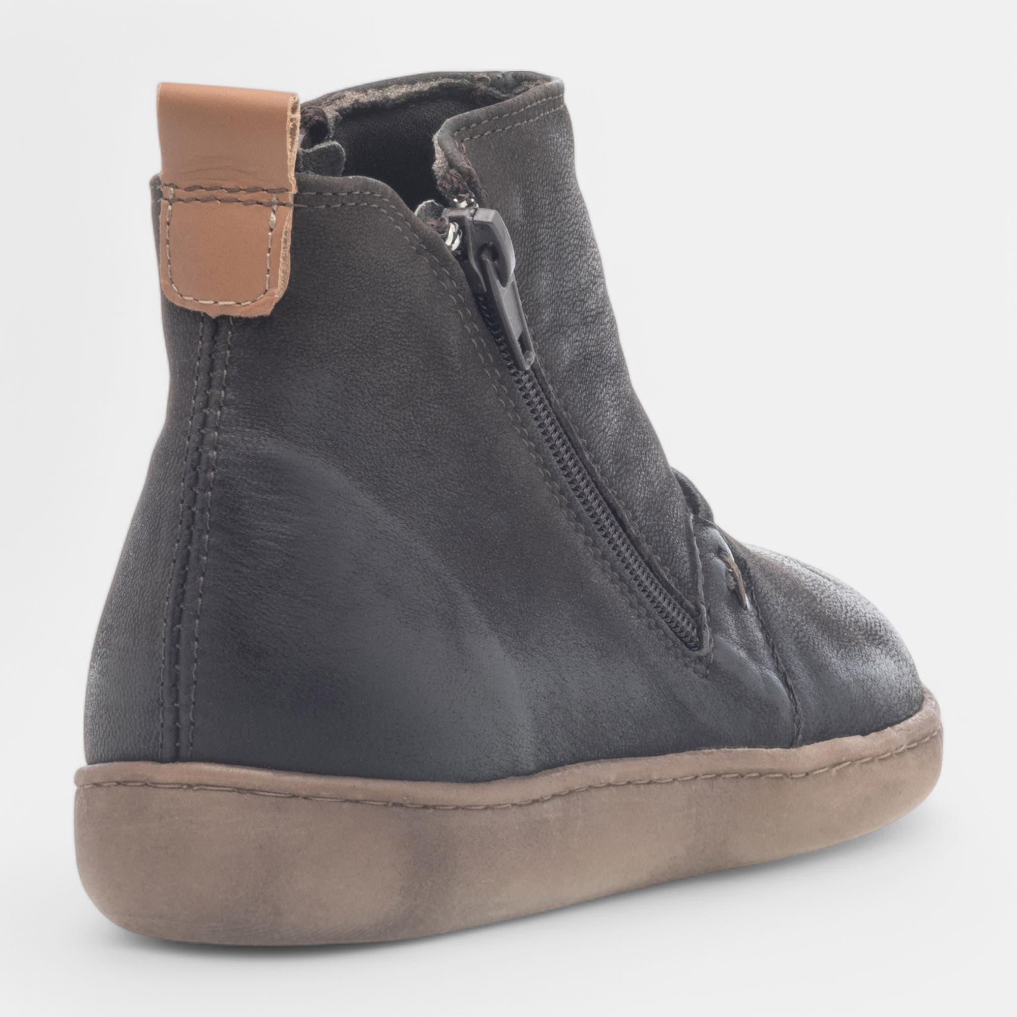 Bottines Femme en cuir marron