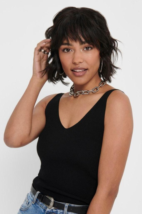 Jacqueline de Yong zwarte dames top