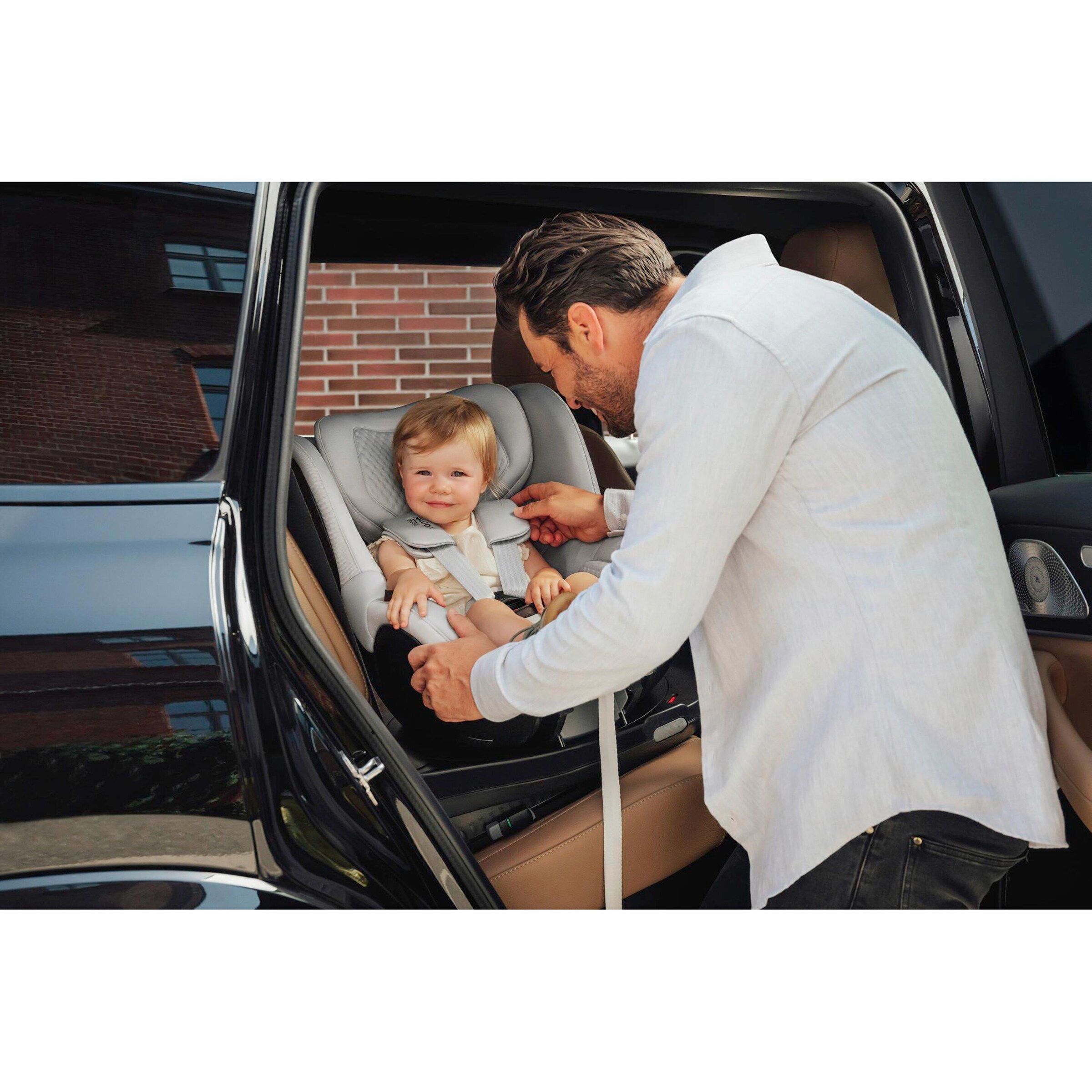 Britax Römer - Britax Römer Diamond Kindersitz DUALFIX PRO M LUX linen grey