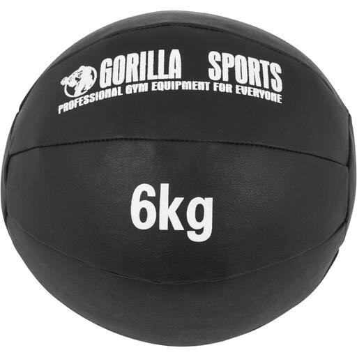Bola medicinal de couro de 6 kg da Gorilla Sports